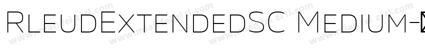 RleudExtendedSC Medium字体转换